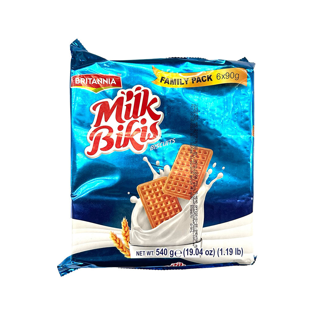 Britannia Milk Bikis Biscuits 19.04oz (540g) - Cream Sandwiched Crispy  Cookies - Kids Favorite Breakfast & Tea Time Snacks - Halal and Suitable  for Vegetarians (Pack of 4) - Walmart.com