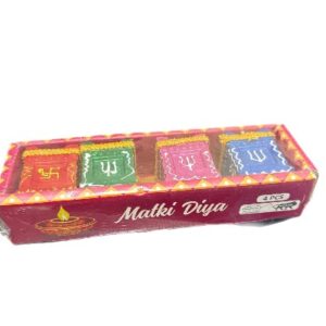 spark diwali clay diya 4pcs