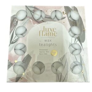 LUXE FLAME WAX TEALIGHTS 25PCS