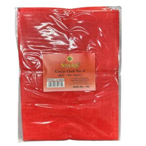 Spark Pooja Cloth Red 1mtr